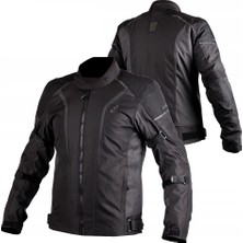 Ls2 Sepang Siyah-Gri 4 Mevsim Motosiklet Montu Su Geçirmez Polyester Malzeme XL Beden