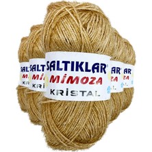 MiraLive 5 Adet Mimoza Kristal Işıltılı Şal Patik Yelek Ipi 100