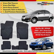 Kia Rio Paspas Sedan / Hb Araca Özel 2005-2011 Derin Havuzlu Paspas Bosse North Serisi