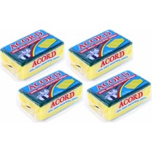 MiraLive 4 Adet Jumbo Boy Endüstriyel Çok Amaçlı Bulaşık Süngeri  13X8X4 cm