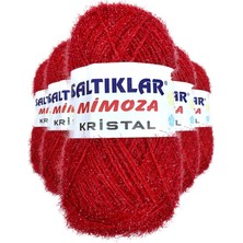 MiraLive 5 Adet Mimoza Kristal Işıltılı Şal Patik Yelek Ipi 25