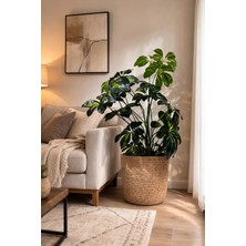 Bayram Taşçıoğlu Home Desing 30*30 Bohem hasır Düzenleyici Sepet Saksılık Çamaşır Sepeti Hediyelik Sepet
