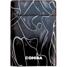 Cohiba Siyah Desenli Çift Torch Puro Çakmak CCM0852