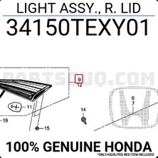 Tyc Honda Civic Fc5 Arka Stop Iç Ledlı Sağ 2016- (Oem No:  34150TEXY01)