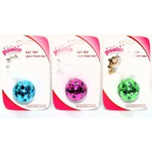 Pawise Çıngıraklı Ve Tüylü Metalik Kedi Oyun Topu