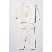 CiccimBaby Ciccim Baby 3lü Takım Hırkalı First Spring Joy Ekru
