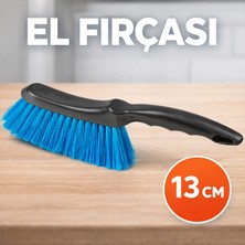 Badem10 Araba El Fırçası 13 cm Profesyonel Sert Kıl Fırça Zorlu Kirler Güçlü Temizlik Çok Amaçlı Kullanım