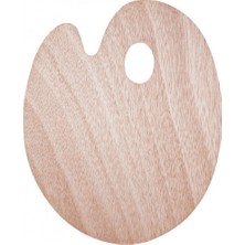 Brons Ahşap Resim Paleti Profesyonel ve Amatör Sanatçılar İçin Özel Tasarım Rahat Kullanım