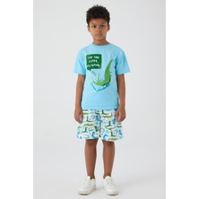 NBT Jeans Bg Store Erkek Çocuk Mavi Pijama Takım