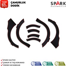 Spark Oto Aksesuar Dacia Lodgy 2013- Yılı ve Sonrası Uyumlu Çamurluk Dodik 8 Parça