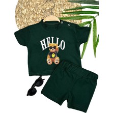 Diji Baby 6-9-12-18 Ay Ördek Baskılı Pamuk Penye Kumaş Erkek Bebek Takımı