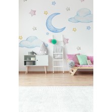 Şirin Bulutlar Temalı 20 Parça Çocuk ve Bebek Odası Dekoratif Duvar Sticker Seti
