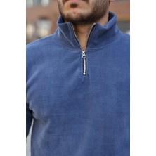 Sidelya Concept Erkek Zip Yaka Beli Lastikli Polar