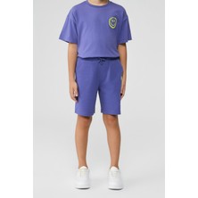 NBT Jeans Bg Store Erkek Çocuk Mor Şort
