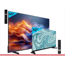 Vestel 2'li Televizyon Seti (65UV9750 4K Smart + 32HT9150 Hd Smart)