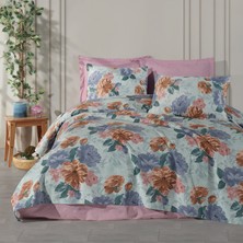 Enlora Home Baskılı Pike Takımı Tek Kişilik Garden Yeşil