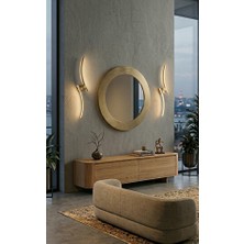 Acrolite Modern Duvar Aplik (Oturma Odası, Yatak Odası, Yemek Odası, Banyo, Kafe) H:60CM Mat Gold 4000K
