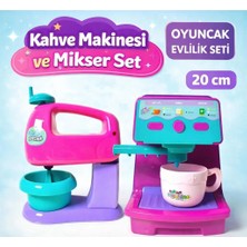 Yıldırım Oyuncak Oyuncak Kahve Makinesi ve Mikser Seti Oyuncak Evcilik Seti