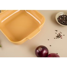 Aryıldız Elissa Fırın Kabı Kare 28CM Sarı