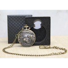 Ecoport Özel Kutulu Antik Filli Köstekli Saat