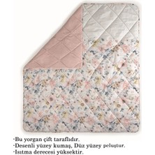 Cotton Box Velvet -Dalya Pudra- Çift Kişilik Yorgan Çift Taraflı (195X215)