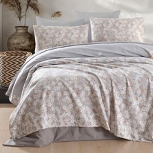 Enlora Home Baskılı Pike Takımı Çift Kişilik Piti Yaprak Rose