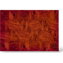 Kaf Ahşap End Grain Kesme Tahtası Paduk