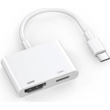 Bowie 4K Hdmı Dönüştürücü Adaptör Monitör Telefon Görüntü Aktarımı Ipad Pro Air macbook Pro Air Için