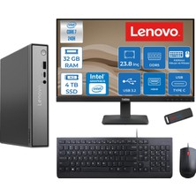Lenovo Thinkcentre Neo 50Q Gen 5 Intel Core 7-240H 5.2ghz Up 32GB Ddr5 4tb SSD Intel® Graphics+Lenovo 23.8" FHD Mon. Freedos Mini Masaüstü Bilgisayar 13B9001PTR23F15+ZETTAUSBBELLEK