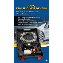 İsmiyle Al 48V Şarjlı Çift Bataryalı Taşınabilir Basınçlı Oto Yıkama Bahçe Sulama Tabancası