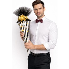 Koni Club Erkek Hediye Konisi – Papyon, Cüzdan, Bileklik ve Aksesuar Seti (Şık & Premium Tasarım)