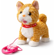 Duman Oyuncak Tasmalı Sevimli Yürüyen Peluş Kedi