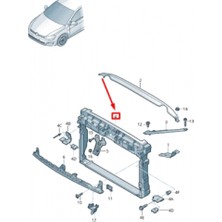TŞT Volkswagen Golf Vıı Ön Panel Plastik 2012-  (Oem No:  5G0805588AC)