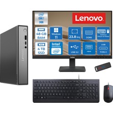 Lenovo Thinkcentre Neo 50Q Gen 5 Intel Core 7-240H 5.2ghz Up 48GB Ddr5 4tb SSD Intel® Graphics+Lenovo 23.8" FHD Mon. WIN11HOME Mini Masaüstü Bilgisayar 13B9001PTR23H20+ZETTAUSBBELLEK