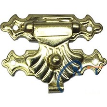 Aydogan's Kutu, Tavla Klipsi, Ön Kilidi No:2,5 - 26X18 Sarı, 1 Adet