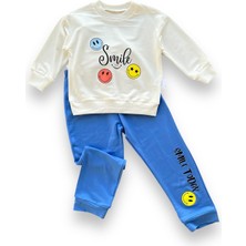 Diji Baby 6-9-12-18 Ay Emoje Baskılı Pamuk Penye Kumaş Erkek Bebek Takımı