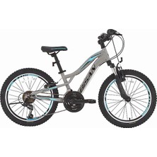 Bisan Buffalo Erkek Dağ Bisikleti 30CM V 24 Jant 18 Vites Matalik Gri Siyah Mavi