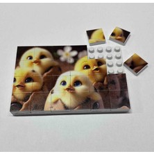 Puzzle Bricks 24 Parçalı Takmali Puzzle 10X15 cm Eğitici Oyuncak