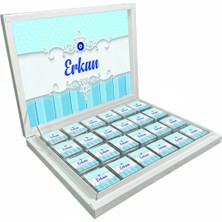 Blackeye Chocolate Kişiye Özel Isimli Sünnet Töreni Çikolatası - Sünnet Düğünü Çikolatası (72 Adet Madlen Çikolata)