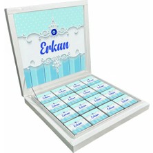 Blackeye Chocolate Kişiye Özel Isimli Sünnet Töreni Çikolatası - Sünnet Düğünü Çikolatası (48 Adet Madlen Çikolata)