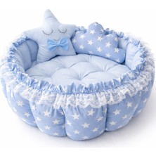 Jaju Baby Mavi Yıldızlı Açılır Oyun Minderi