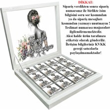 Blackeye Chocolate Kişiye Özel Isimli Gelin Bohçası Çikolatası - 32 Adet Madlen Çikolata