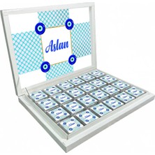 Blackeye Chocolate Kişiye Özel Isimli Sünnet Töreni Çikolatası - Sünnet Düğünü Çikolatası (72 Adet Madlen Çikolata)