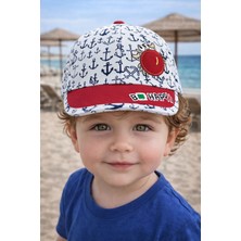 Aydın Şapkacınız 1-3 Yaş Erkek Çocuk Siperli Şapka Cırtlı Ayarlanabilir Günlük Kullanım