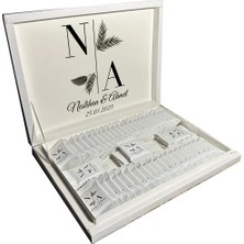 Blackeye Chocolate Kişiye Özel Isimli Söz Nişan Nikah Çikolatası - Lüx Etiket - 60 Adet Madlen Çikolata