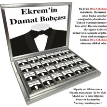 Blackeye Chocolate Isimli Kişiye Özel Damat Bohçası Çikolatası 48 Adet Madlen Çikolata