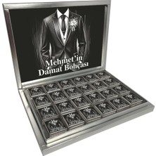 Blackeye Chocolate Kişiye Özel Isimli Damat Bohçası Çikolatası - 72 Adet Madlen Çikolata