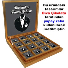 Blackeye Chocolate Kişiye Özel Damat Bohçası Çikolatası 32 Adet Madlen Çikolata Aroma Sütlü