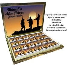 Blackeye Chocolate Kişiye Özel Isimli Asker Çikolatası - Asker Uğurlama Çikolatası (72 Adet Madlen Çikolata)