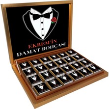 Blackeye Chocolate Kişiye Özel Isimli Damat Bohçası Çikolatası - 72 Adet Madlen Çikolata